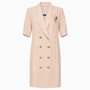 Vintage Sheena Old Money Regencycore Blazer Dress Womens Size 12 Power Dressing